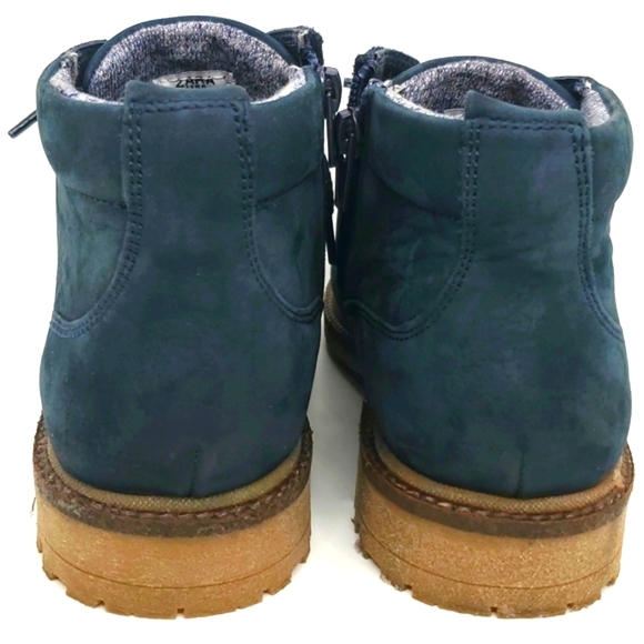 Zara Suede Boot, Size 37, Blue - Picture 7 of 8